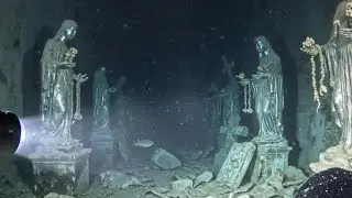 Exploring an Underwater Sunken Church &ndash; Haunting Statues Found in the Deep Sea
