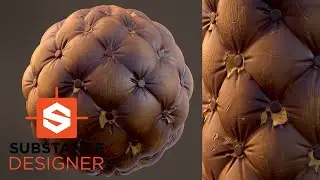 Making Stylized Chesterfield Leather Material in Substance Designer