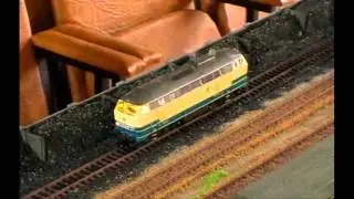 Выставка ЖД моделей, Киев, лето 2014, обкатка ESU BR215 DCC