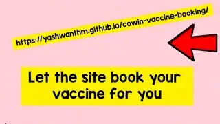 The link books your vaccination for you. Use  