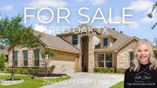 Spacious 4-Bedroom Home in Red Oak TX | 2 Beds Down + Game Room + Screened In Patio!