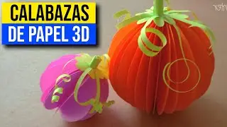 DIY - 3D тыквы на Хэллоуин // Легкое украшение