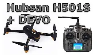 Hubsan H501S и аппаратура DEVO