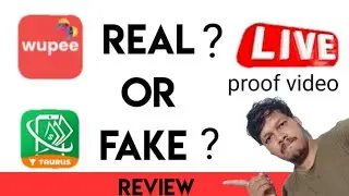 wupee app and Taurus app review.live proof video inside by UK tech Telugu.
