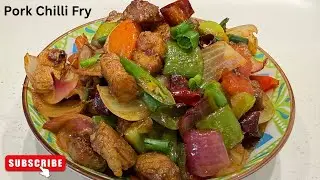 Restaurant Style Pork Chilli Fry at Home | Spicy & Juicy Must Try Recipe | Desi Indo-Chinese Style