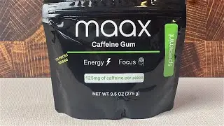 Мой отзыв о жевательной резинке Maax с кофеином