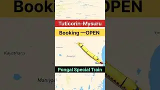 Pongal Special 06284 | Tuticorin to Mysuru | Route, Timing & Stops #train #mysuru #railway #pongal