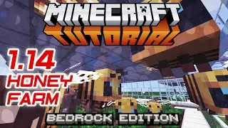 Minecraft Tutorial ⯈⯈ HONEY FARM ⯇⯇ 1.14 Bedrock Edition