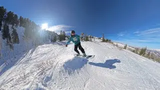 Snowboarding Snow Basin WITH the Insta 360 X4