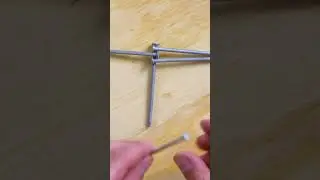 Nail Balancing Sculpture Party Trick #science #sculpture #experiment #Center of Mass