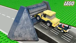 LEGO Cars vs Spinning Roller!!! - Lego Technic CRASH TeST