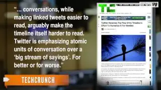 Twitter Adds Chronological Conversations to its Apps