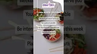 Sunday Reminders!! Obe2slim | Dr. Nimish Bamta
