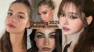 Revisiting 2025 Makeup Trends | clean girl, mocha mousse, satin base, grunge look