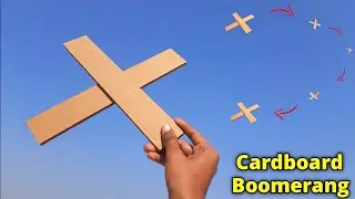 cardboard Boomerang making , easy and simple Boomerang making , returnable plane