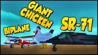 Scrap Mechanic ➤ SR-71, Biplane, Giant Chicken Walker, Ballista Car, Wall Climber & More!