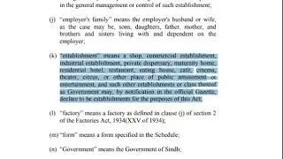 Definitions of Shops and establishments (commercial and industrial). Weekly and Daily Hours of work
