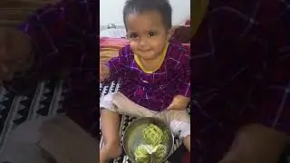 Babymarisha having Custard Apple || সোনা আতা খাচ্ছে চামচ দিয়ে||  #babygirl #babymarish