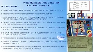 TRANSFORMER WINDING RESISTANCE TEST - ENGLISH,TEST REPORT ANALYZE,FORMULA, COPPER WINDING CORRECTION