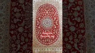 Exquisite Pure silk Persian Qum rug signed 1.6x1m #persianrugs #silkrugs #luxury #persiancarpet #rug