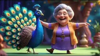 Peacock&rsquo;s Dance with Grandma | Happy Children Song | Rhyme Land