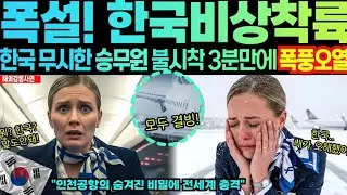 [해외감동사연] 유럽은 전부 폐쇄됐다! 폭설에 엔진 정지, 핀란드 승무원 한국 인천공항 비상착륙 후 폭풍오열한 이유... 불시착 12분 만에 300명 전원 구조한 인천공항의 비밀!