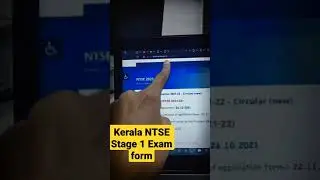NTSE stage 1 Update | Kerala NTSE stage 1 Exam form , Exam date  | NTSE 2022 Stage 1 Exam date