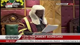 Speaker Muturi gives scorecard of the 12th parliament as tenure comes to an end