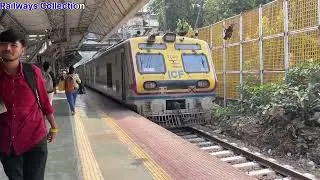 Currey Road Railways Station Mumbai ll Mumbai Local Train Arrival and Departure Back To Back 