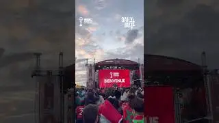 L&rsquo;ambiance monte dans la fan zone de Marrakech avant le match Maroc &ndash; Comores 🇲🇦🇰🇲