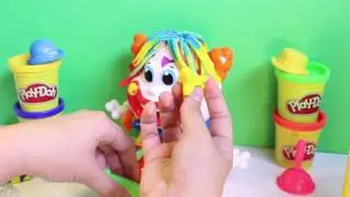 Play Doh Clown Playset Playdough Funny Clown Plastilina Plasticine Hasbro Toys