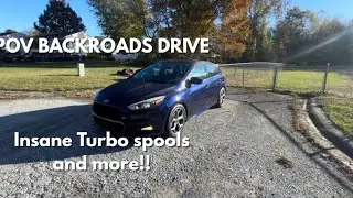 4k backroad drive POV Focus ST