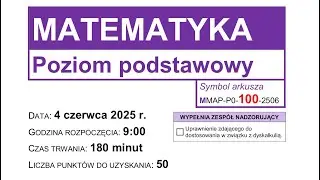Policz to zadanie #10 — Matura Matematyka Czerwiec 2025 (poziom podstawowy)