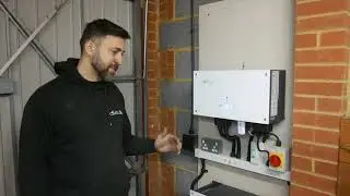 GivEnergy AC coupled system with a 9.5kWh Battery.