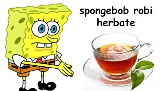 spongebob robi herbate
