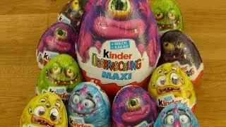 10 Kinder Surprise Eggs & 1 Maxi Egg Halloween (Twist-Heads-Monsters)