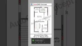 Civil engineering drawing house plan | New house plan design | 17x30 House Plan #home #housedesign