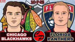 Chicago Blackhawks vs Florida Panthers NHL Hockey Opening Night Live Game Cast & Audio