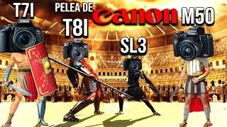 canon m50 vs t7i vs sl3 vs t8i ¿cual es la mejor camara?
