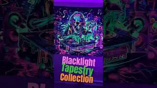 Blacklight Tapestry Collection | UV Reactive