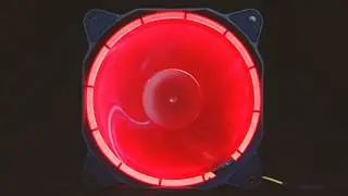 Teste de ilumina&ccedil;&atilde;o: Cooler DX-12F com led circular VERMELHO!