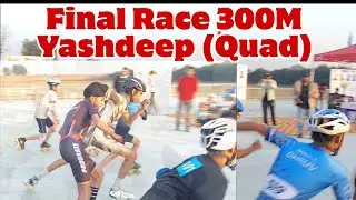 Yashdeep : Final Race 300M Quad #skating #roadskating #skater #youtubevideo #rollerblading 