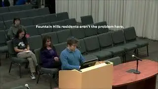 Fountain Hills Youth Speaks Truth to Power at 11/25 Town Council Meeting