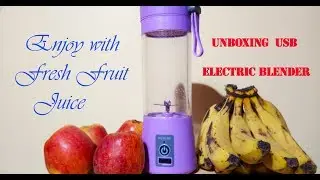 Unboxing ULTRACET Plastic Portable USB Electric Blender Juice Cup