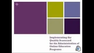 Workshop Introduction: Implementing the Quality Scorecard