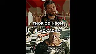 Thor vs Black Adam ( Live Action ) #shorts #youtubeshorts #viral