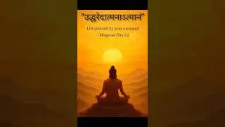 📿🪔 Wisdom with Krishna 🕊️🌼Day 1 &ndash; Lift Yourself (6.5)&rdquo; #gitasaar #krishna #mahabharat #shloka #peace