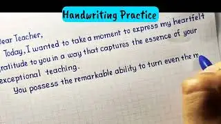 Cursive Writing Practice ✍️ | Beginners Handwriting Skills | Learn Cursive Letters Easily #english