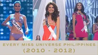 EVERY Past Miss Universe Philippines Delegate - ALL SHOW MOMENTS (2010-2012) | Miss Universe