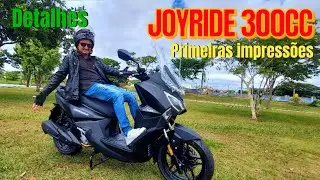 Detalhes do teste Dafra Joyride 300cc e primeiras impressões